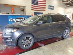 Salvage cars for sale from Copart Angola, NY: 2015 Ford Edge Titanium