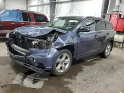 Salvage cars for sale at Ham Lake, MN auction: 2016 Toyota Highlander Limited