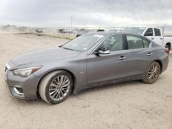 Salvage cars for sale at Houston, TX auction: 2020 Infiniti Q50 Pure