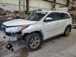 Vehiculos salvage en venta de Copart Florence, MS: 2016 Toyota Highlander LE