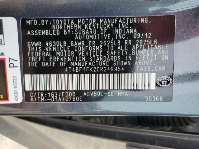 2012 Toyota Camry Base