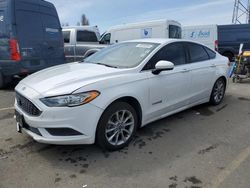 Vehiculos salvage en venta de Copart Vallejo, CA: 2017 Ford Fusion SE Hybrid