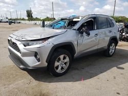 Salvage cars for sale from Copart Miami, FL: 2021 Toyota Rav4 XLE