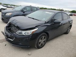 Salvage cars for sale at San Antonio, TX auction: 2018 Chevrolet Cruze LS