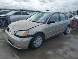 Vehiculos salvage en venta de Copart Grand Prairie, TX: 2002 Honda Civic LX