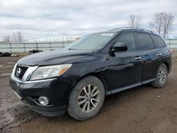 Salvage cars for sale from Copart Columbia Station, OH: 2013 Nissan Pathfinder S