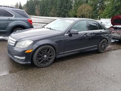 Salvage cars for sale at Arlington, WA auction: 2013 Mercedes-Benz C 250