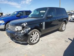 Salvage cars for sale at Grand Prairie, TX auction: 2008 Land Rover Range Rover Supercharged