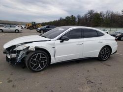 Salvage cars for sale at Brookhaven, NY auction: 2021 Hyundai Sonata N Line