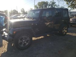Salvage cars for sale from Copart Riverview, FL: 2018 Jeep Wrangler Unlimited Sahara
