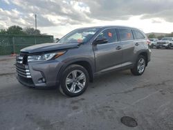 Salvage cars for sale from Copart Orlando, FL: 2019 Toyota Highlander Hybrid Limited