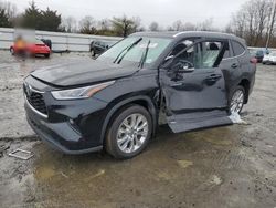 Toyota Highlander salvage cars for sale: 2021 Toyota Highlander Hybrid Limited