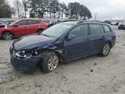 Volkswagen Golf salvage cars for sale: 2017 Volkswagen Golf Sportwagen S