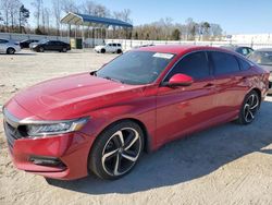 Salvage cars for sale at Spartanburg, SC auction: 2018 Honda Accord Sport