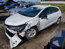 Salvage cars for sale at Woodhaven, MI auction: 2019 Chevrolet Cruze LT