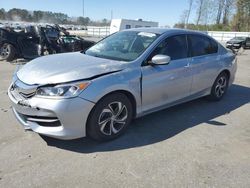 Salvage cars for sale at Dunn, NC auction: 2017 Honda Accord LX
