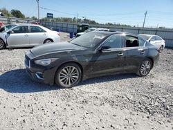 Salvage cars for sale from Copart Hueytown, AL: 2021 Infiniti Q50 Luxe