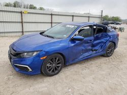 Salvage cars for sale from Copart New Braunfels, TX: 2020 Honda Civic EX