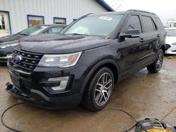 Salvage cars for sale from Copart Pekin, IL: 2017 Ford Explorer Sport