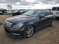 Mercedes-Benz c 250 salvage cars for sale: 2012 Mercedes-Benz C 250