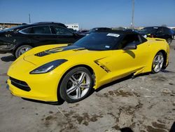 Salvage cars for sale at Grand Prairie, TX auction: 2016 Chevrolet Corvette Stingray 3LT