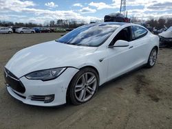 Salvage cars for sale at Windsor, NJ auction: 2015 Tesla Model S 70D