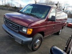 Ford salvage cars for sale: 2005 Ford Econoline E250 Van