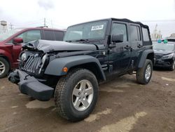 Jeep Wrangler salvage cars for sale: 2014 Jeep Wrangler Unlimited Sport