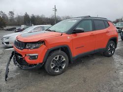 Jeep Compass salvage cars for sale: 2017 Jeep Compass Trailhawk