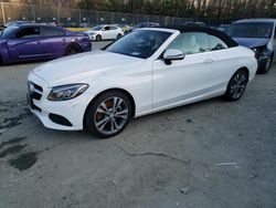 Salvage cars for sale at Waldorf, MD auction: 2017 Mercedes-Benz C 300 4matic