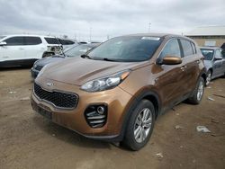 Salvage cars for sale at Brighton, CO auction: 2018 KIA Sportage LX