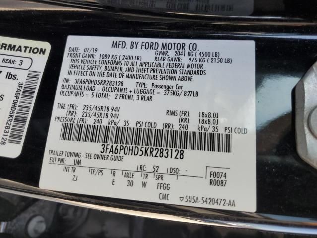 2019 Ford Fusion SE