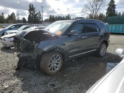 Salvage cars for sale from Copart Graham, WA: 2017 Ford Explorer Limited