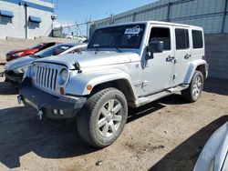 Jeep Wrangler salvage cars for sale: 2012 Jeep Wrangler Unlimited Sahara