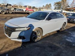 Salvage cars for sale from Copart New Britain, CT: 2022 Honda Accord Sport