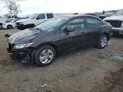 Salvage cars for sale from Copart San Martin, CA: 2013 Honda Civic LX