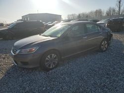 Salvage cars for sale at Wayland, MI auction: 2014 Honda Accord LX