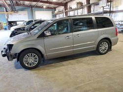 Salvage cars for sale at Eldridge, IA auction: 2015 Chrysler Town & Country Touring L