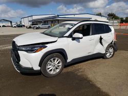 Salvage cars for sale from Copart San Diego, CA: 2022 Toyota Corolla Cross LE