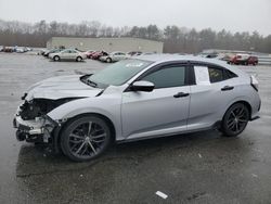 Salvage cars for sale from Copart Exeter, RI: 2020 Honda Civic Sport