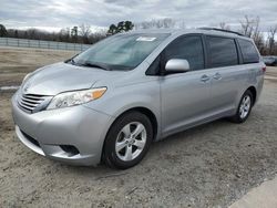 Salvage cars for sale at Lumberton, NC auction: 2015 Toyota Sienna LE
