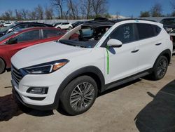 Salvage cars for sale at Bridgeton, MO auction: 2021 Hyundai Tucson Limited