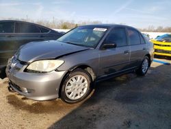 Salvage cars for sale from Copart Louisville, KY: 2005 Honda Civic DX VP