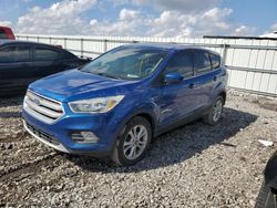 Salvage cars for sale from Copart Earlington, KY: 2017 Ford Escape SE