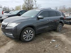 Salvage cars for sale from Copart Baltimore, MD: 2014 Acura MDX Technology