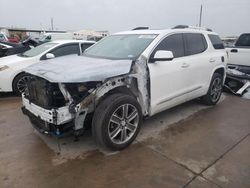 Salvage cars for sale at Grand Prairie, TX auction: 2017 GMC Acadia Denali