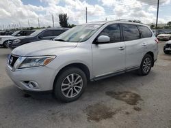 Salvage cars for sale from Copart Miami, FL: 2013 Nissan Pathfinder S