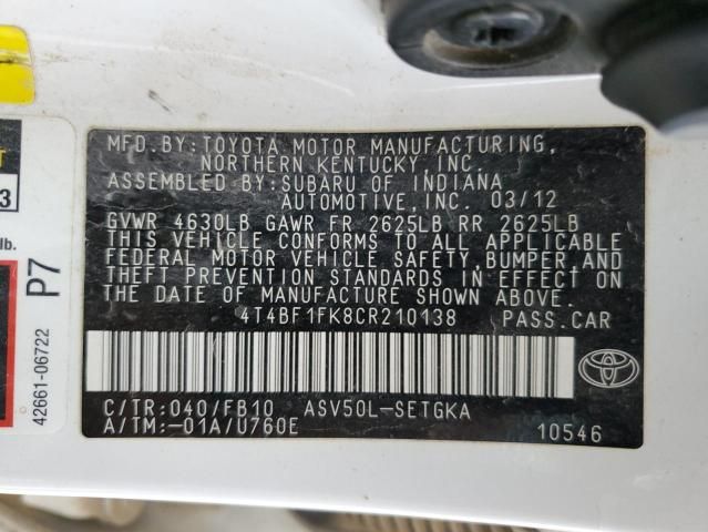 2012 Toyota Camry Base