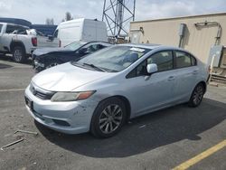 Vehiculos salvage en venta de Copart Hayward, CA: 2012 Honda Civic EX