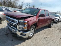 Chevrolet Silverado k1500 lt salvage cars for sale: 2015 Chevrolet Silverado K1500 LT